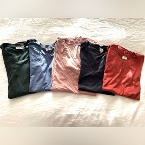 Bundle of 5 Aritzia t-shirts (assorted colours)